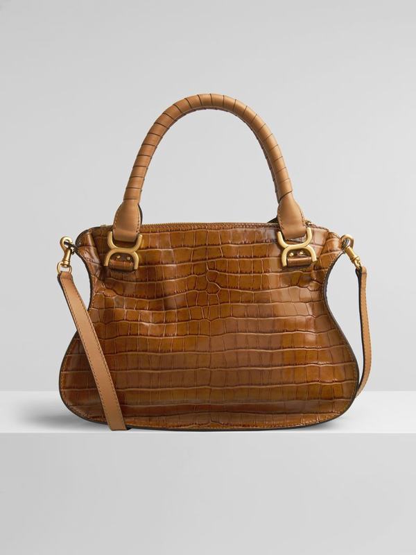 Chloé Bolsos Mujer Marcie Marrones Nylon VFDR12937